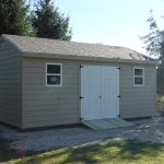 12x20 Gable with extra windows and wood ramp